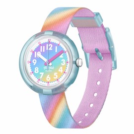 Flik Flak Kids Casual Watch Pink Quartz Liquid Rainbow