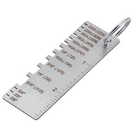 Sheet Metal Gauge 229895, Wire/Metal Sheet Thickness Gauge Size Inspection Tool Welding Gauge