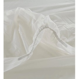 Vinyl Plastic Mattress Protector Fitted Sheet Style Waterproof Mattress Cover Breathable - Bed Wetting and Spill Protection for Mattress Fits a Mattress Up to 11.5" Deep (Full 76" x 54" x 11.5" Deep)