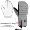 KUTOOK Ski Gloves Mens Snowboard Snow Mittens Skiing Warm Waterproof