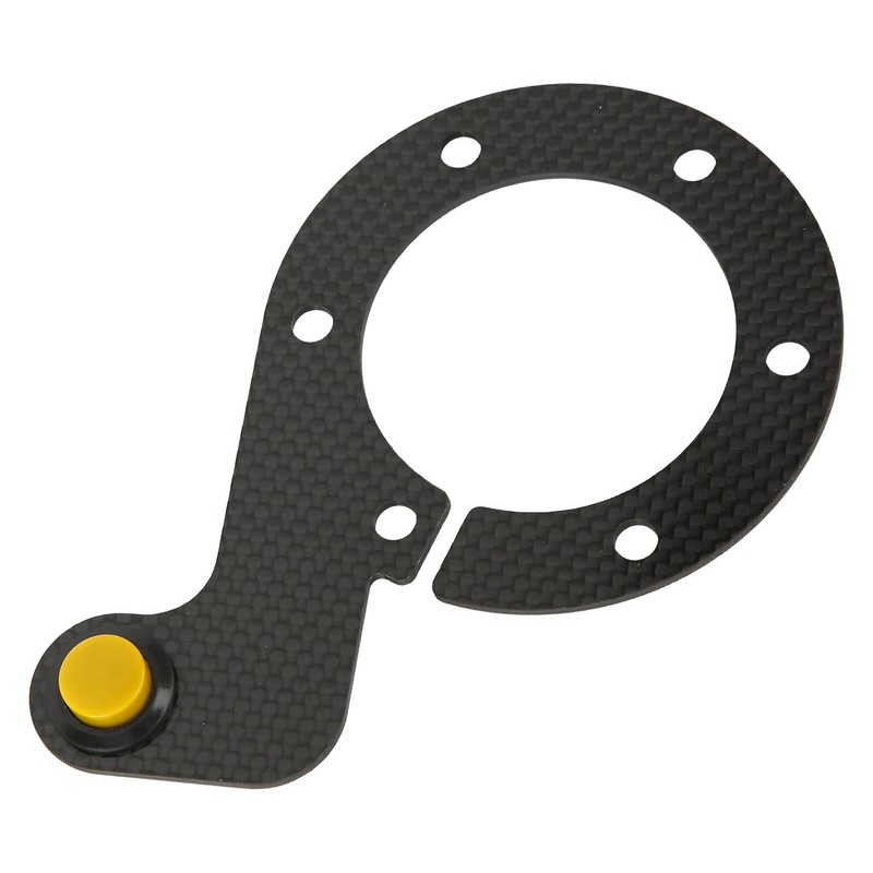 Steering Wheel Horn Button 6 Hole Carbon Fiber Comfortable Touch