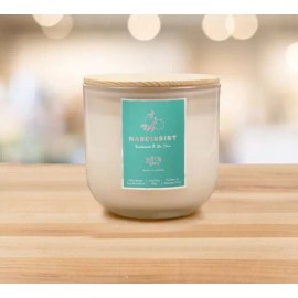 Buff City Soaps candle Narcissist 2 wick 13 oz. candle BRAND NEW sandalwood