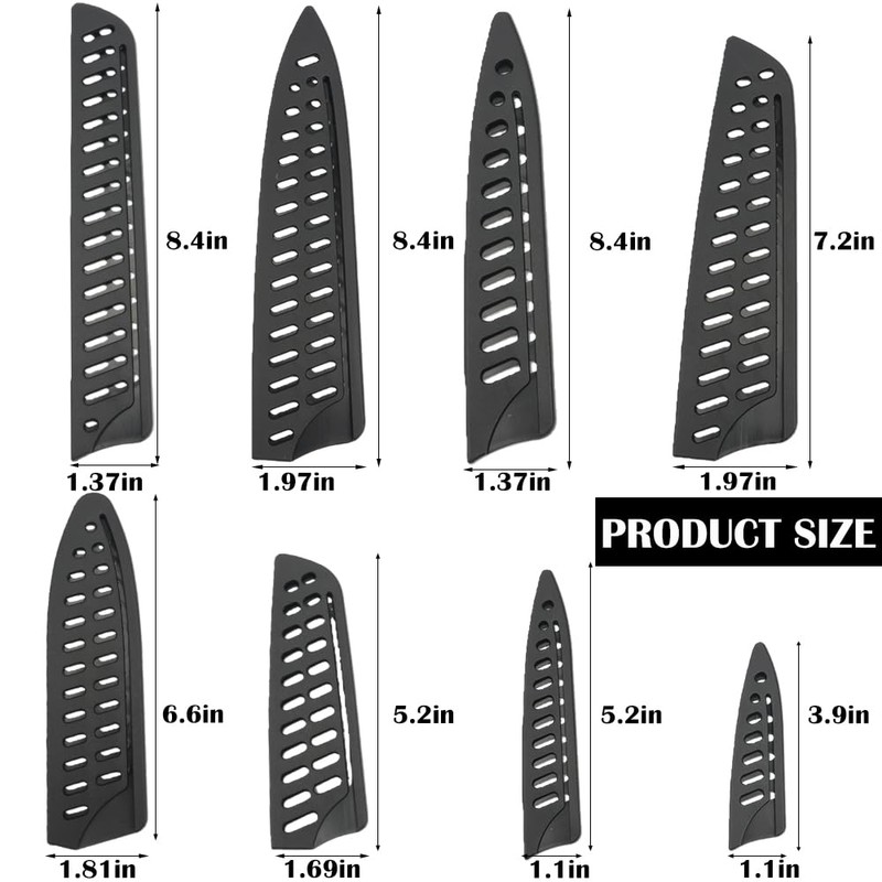 8 Pack Safety Knife Cover Sleeves, Knife Sheath, Knife Edge