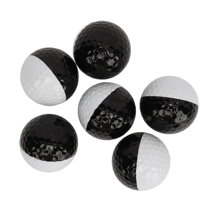 6PCS Golf Balls Synthetic Rubber Resin Putting Practice Ball for