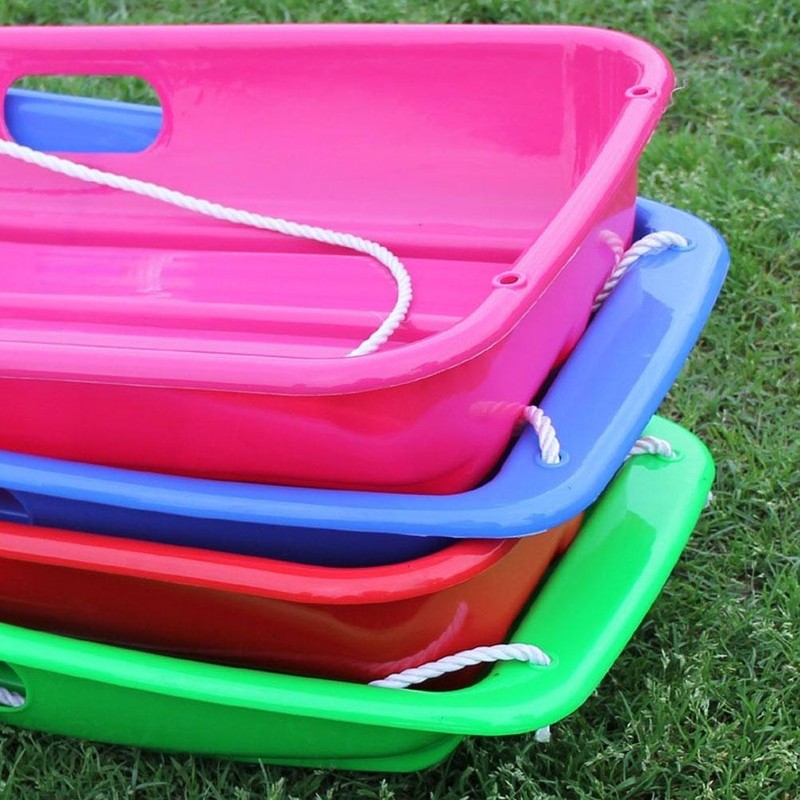 Plastic Winter Toboggan Snow Sled Thicken Durable Sleds for Kids