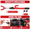 Telescopic Steering Wheel Lock for Vehicle Security – Twin-Bar ABS