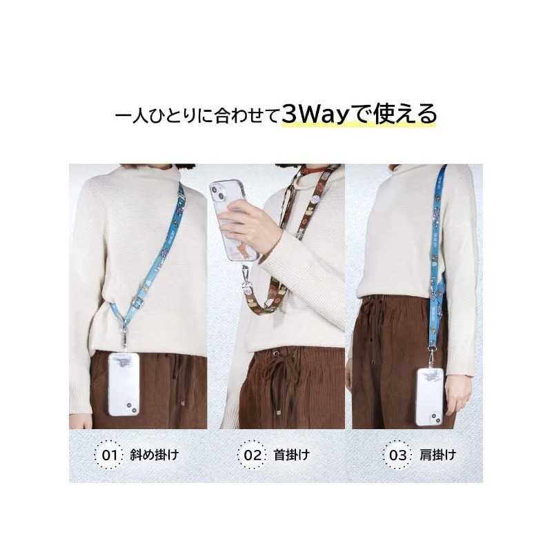 Inglem IS-WST1S/TJ36 Shoulder Strap/Tom and Jerry _Blue