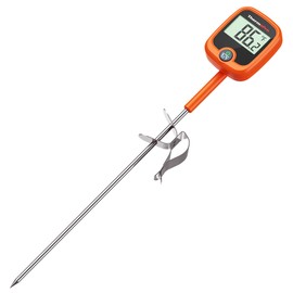 ThermoPro TP509 Candy Thermometer with Pot Clip, 10" Long Probe Instant Read Meat Food Thermometer with LCD, Cooking Oil Thermometer Deep Frying Thermometer for Candy Maple Syrup Sugar Brewing Making