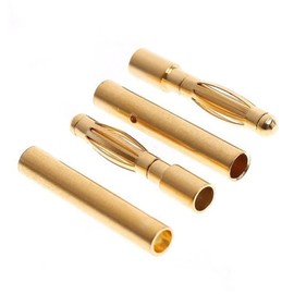 50 Pairs 2.0mm Connectors Banana Plugs for Speaker Wire Crimp Connectors Subwoofer Plate Amplifier Banana Connectors Gold Connectors Speakers for Mini