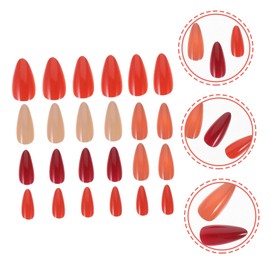 FOMIYES 24pcs Nude Press Nails Minimalist False Nails for Women Easy to Apply for and Versatile Style