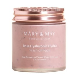 Marienmay Rose Hyaluronic Hydra Wash-Off Mask Pack 125ml Large Capacity Vegan / 마리엔메이 로즈 히알루로닉 하이드라 워시오프 마스크팩 125ml 대용량 비건
