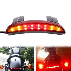Motorcycles Tail Light with Left Right Turn Signals Red & Yellow Motorcycle Lights Fit for2007-2013 XL883N, XL1200N