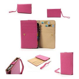 DFV mobile - Smooth synthetic leather cover premium with card case for star g9000 - Red