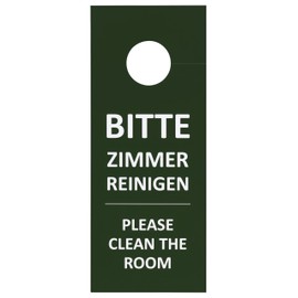 Pack of 20 Door Sign Hotel Bitte nicht stören - Bitte Zimmer reinigen Red/Green "Basic"