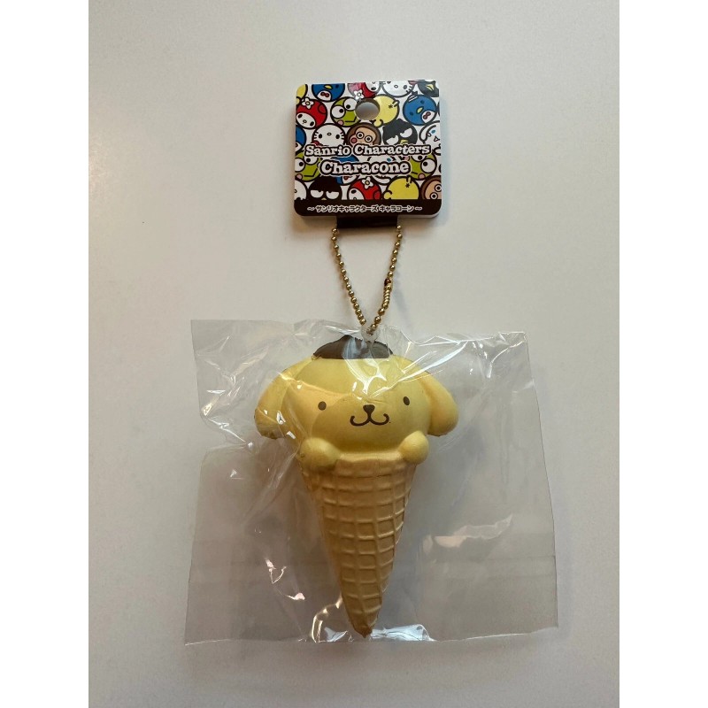 Sanrio 2016 PomPomPurin Ice Cream Cone Squishy Charm