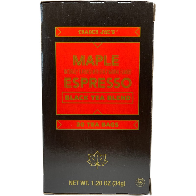 Trader Joe's Maple Espresso Black Tea Blend (Pack of 3)