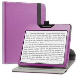 LiuShan for BOOX Page Case,Onyx Boox Page Case，360 Degree Rotation Stand PU Cover for 7" BOOX Page/Onyx Boox Leaf2/Onyx Boox Leaf3/Onyx Boox Page/Onyx Boox Galileo/BOOX Tablet Go Color 7 Tablet,Purple