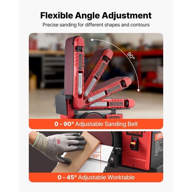 Combo 6 Inch Disc 4 X 36 Inch Belt Sander
