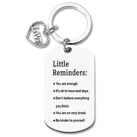 Motivational Self Care Keychains Inspirational Encouragement Gifts for Women Daily Positive Affirmation Gifts Mental Health Awareness Items Meditation Gift Ideas Uplifting Mindfulness Gifts for Teens