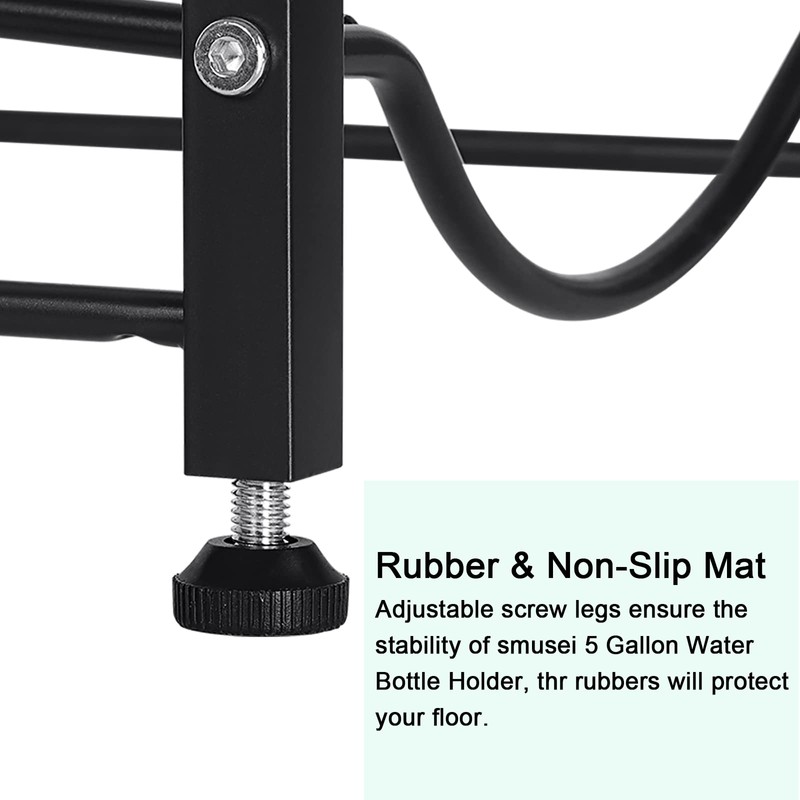 smusei 5 Gallon Water Bottle Holder 3 Tier Water Cooler