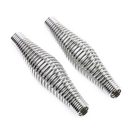 Timsec 2-Pack BBQ Spring Handle, 5.5-Inch Long Stainless Steel Smoker Handle Spring, Heavy Duty BBQ Handles for Wood Stoves, Barbecue Smokers, Grills, Pits, Cabinets