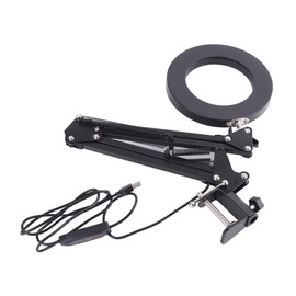 Foldable Eyecare Table Lamp Flexible Swing Arm Clamp Mount Lamp USB Three Tone Desk Light