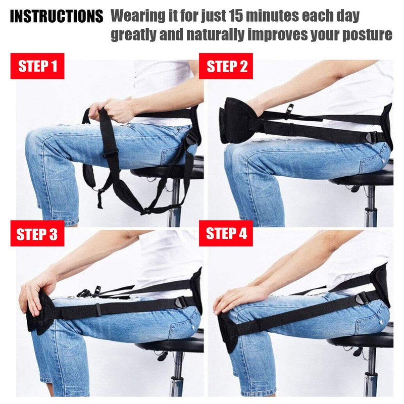 Posture Support GENERISE ‘No Hunch’ Posture Corrector - Seated Lower