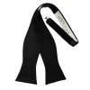 Cardi International Luxury Black Satin Cummerbund and Bow Tie -