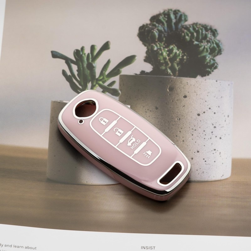WTSHOPME Key Fob Cover Compatible with Nissan Rogue Pathfinder kicks