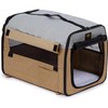 PET LIFE 'Easy Folding' Zippered Folding Collapsible Wire Framed Lightweight