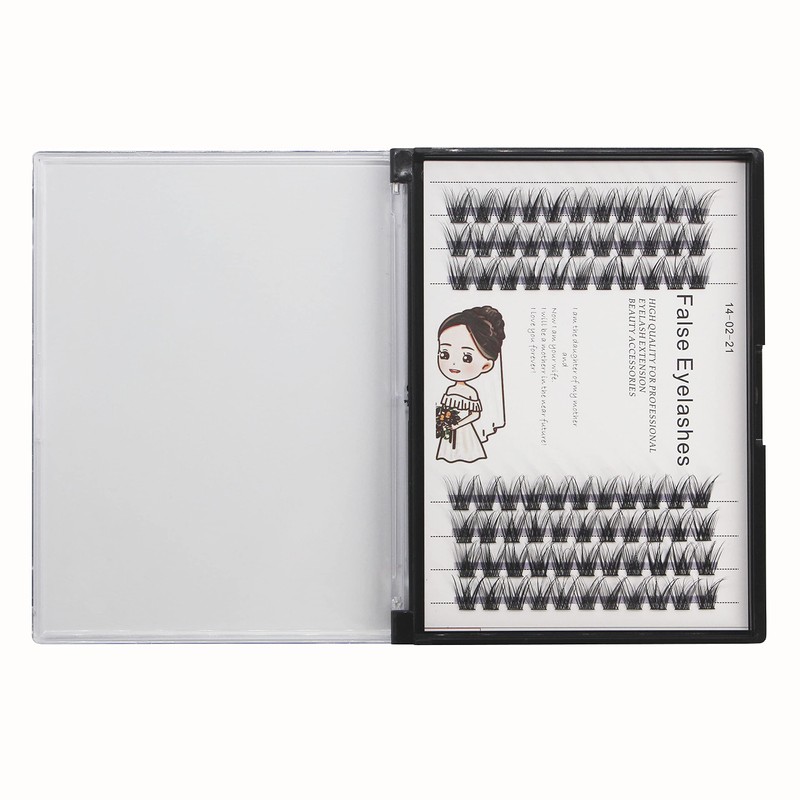 Bodermincer 84 Cluster D Curl Natural Style Eyelashes Professional Makeup
