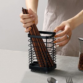 ANHORTS Sink Caddy, Kitchen Sink Organisers, Cutlery Drainer for Kitchen Utensil, Stainless Steel Sink Tidy, Rust Proof Sponge Caddy (Black plus)