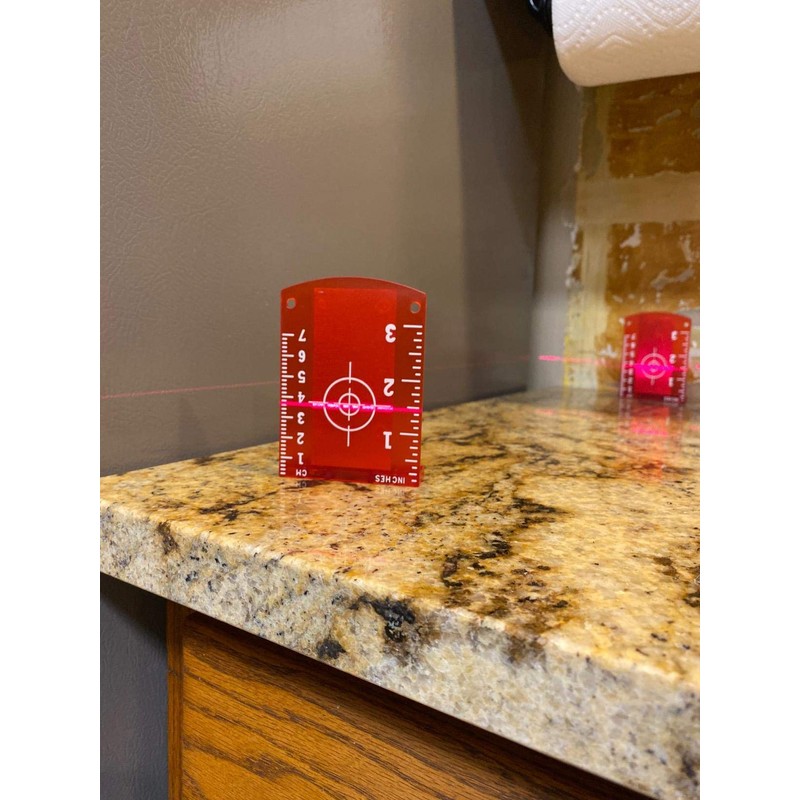 2pcs Magnetic Floor Laser Target Card Plate for Red Laser