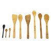 8 Piece Bamboo Cooking Utensil Set 4 Spoons, 2 Turners