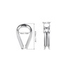 PATIKIL M8 316 Stainless Steel Thimble for 5/16" Dia Wire