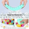 Humbee Ice Cube Tray, Soft Silicone Ice Tray with Lid,
