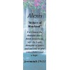 Alexis "Helper of Mankind" Keepsake Name Meaning Bookmark with Verse