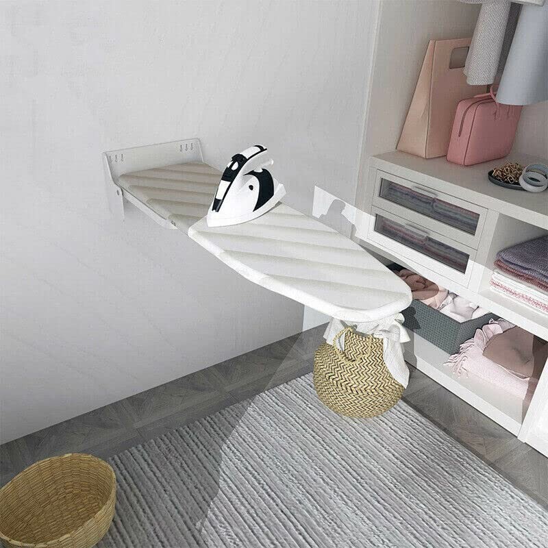 180°Rotation Wall-Mounted Ironing Board Foldable Clothes Ironing Table Pull-Out Stow