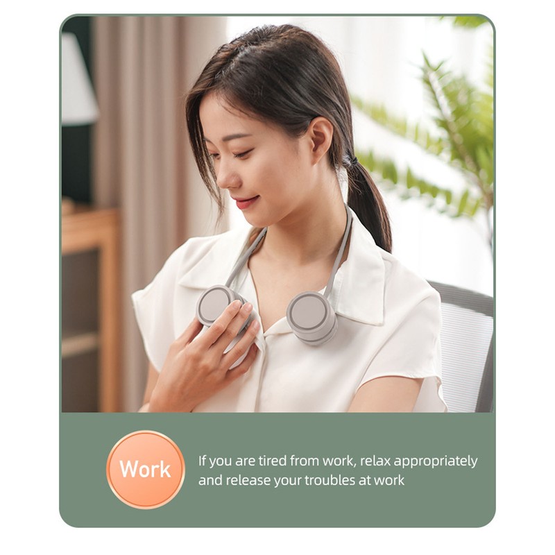 Portable Neck Fan Multifunctional 3 Levels Adjustable 360 Degree Silent