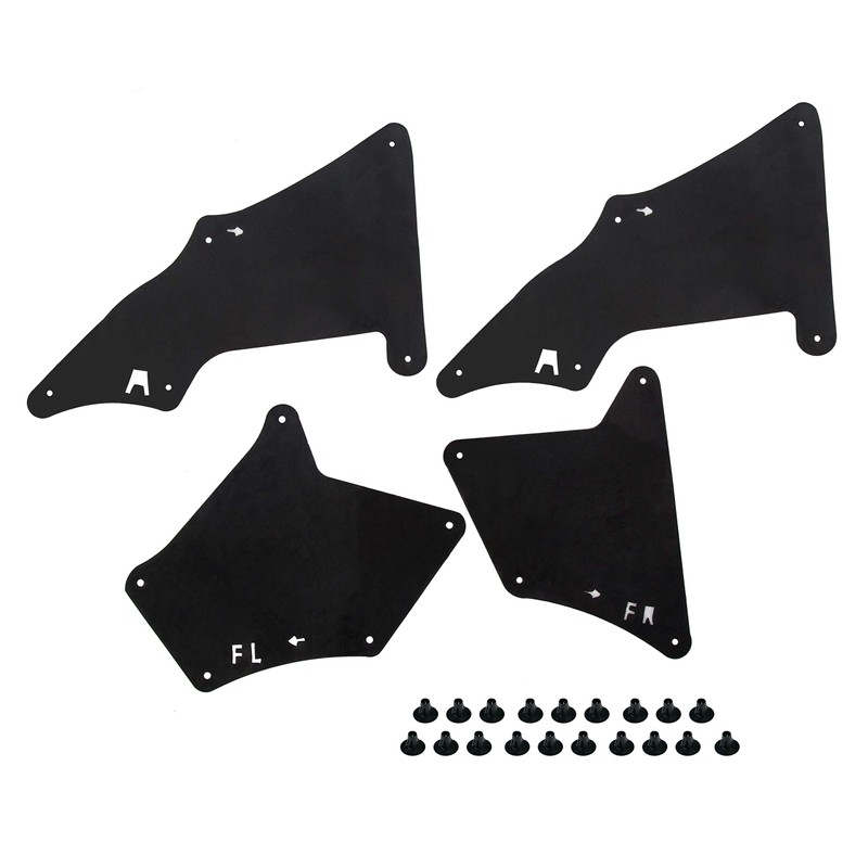 ECOTRIC Splash Shield with Clips Fender 4 Pcs Liner Guard