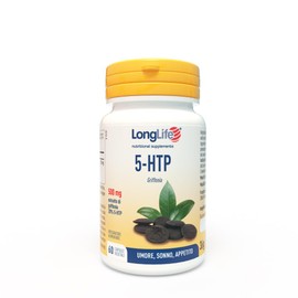 LongLife® 5-HTP | Con estratto griffonia 500 mg | Titolato al 20% in 5HTP | Regolatore dell'umore, sonno e appetito | Benessere mentale | 2 mesi di trattamento | Senza glutine e vegano