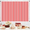 7x5ft Red and White Striped Backdrop Movie Themed Red Striped