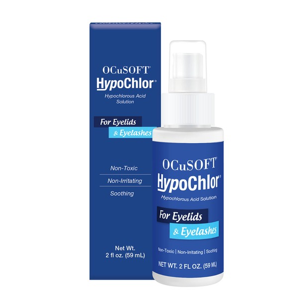 OCuSOFT HypoChlor Spray - Non-Irritating Hypochlorous Acid Spray & Eyelid Cleanser Solution to Remove Oil & Debris- 2 fl oz