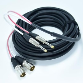 Arklove 70ft Snake Cables Audio Balanced Patch 1/4" to XLR Male Cable 2 Channel Connector Digital Splitter Microphones Stage & Studio Recording Equipment Profesional Cable