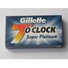 25 7 O'clock Double Edge Safety Razor Blades SUPER PLATINUM