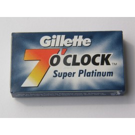 25 7 O'clock Double Edge Safety Razor Blades SUPER PLATINUM by 7 O'clock