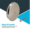 Eastman Single Hole Overflow Face Plate with Brass Screw, PVD
