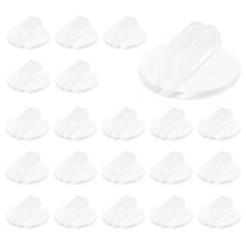 UEAVOID Pack of 20 Name Card Stands, Acrylic Playing Card Holder, Photo Holder, Board Game Pieces, Plastic Place Card Holder, Small Card Stand for Photos, Memos, Pictures, Menus (Transparent)