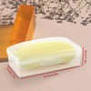 2 Pcs Clear White Travel Soap Box with lid, Soap