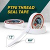 Supply Giant S1220-5 PTFE Thread Seal Tape for Plumbers, White